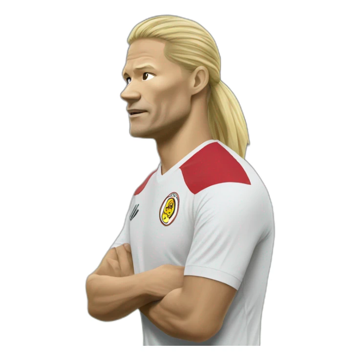 Haaland jouent au foot sticker