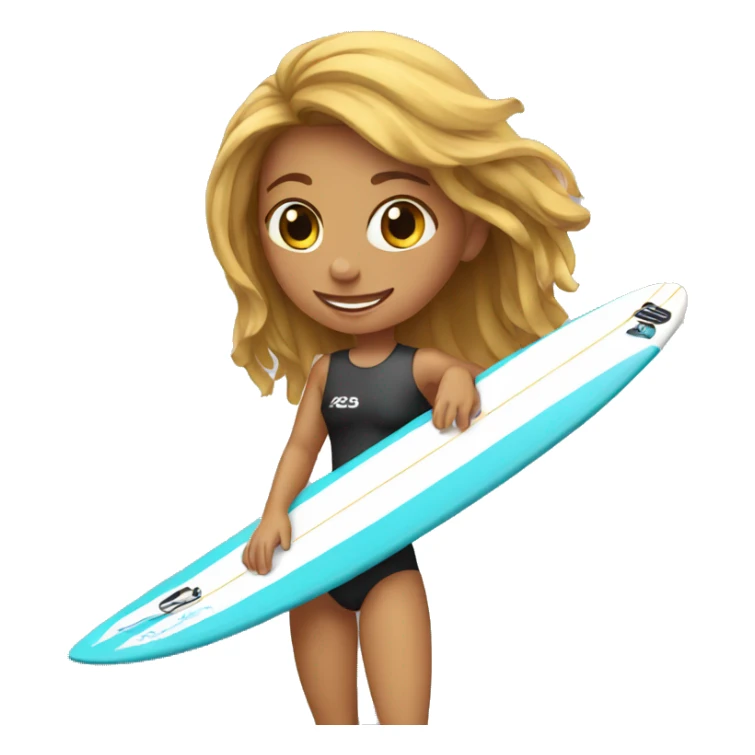 A girl who surfs sticker