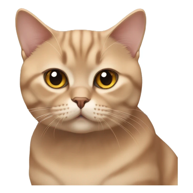 British shorthair cat/ cinnamon colour sticker