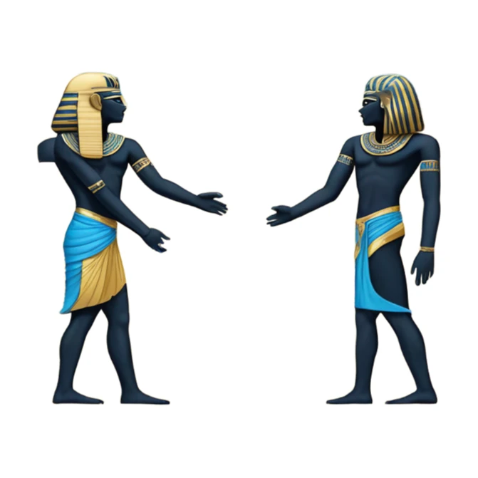 egypt sarcophagus coffie gold blue white black full body  sticker