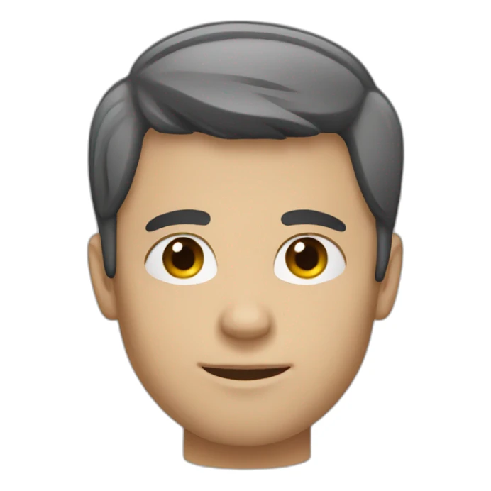 faceless 25yo white male with short black hair sticker