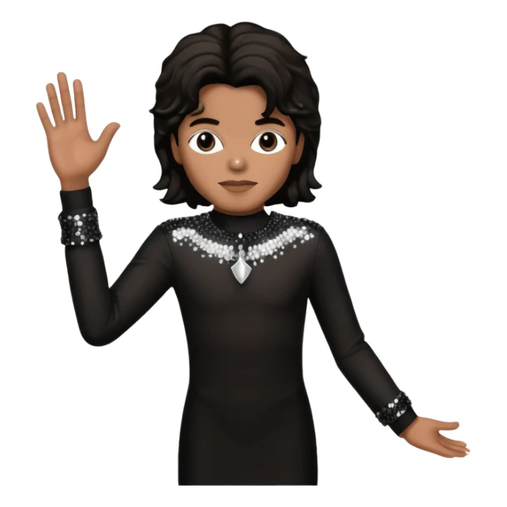 Show Moonwalk MJ in black dress sticker