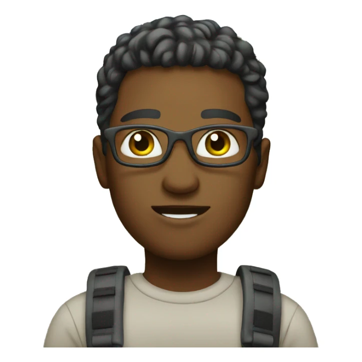 male outdoors with trees and sky sticker