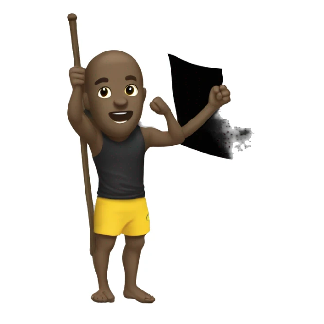 Peepo emote that raising Bucaspor flag sticker