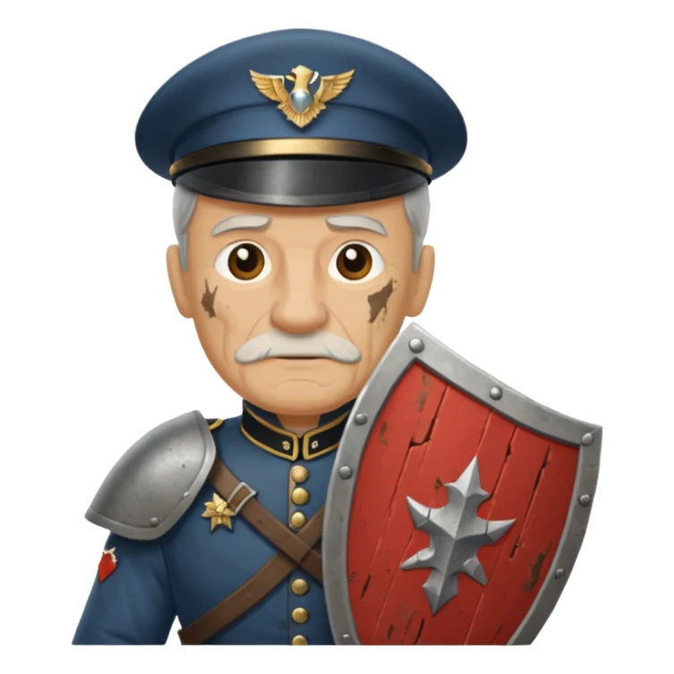 Kalkan Taşıyan eski asker sticker