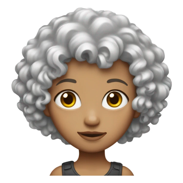 redhead, white and curly girl sticker