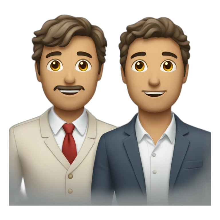 groupe de trois personnes masculin sticker