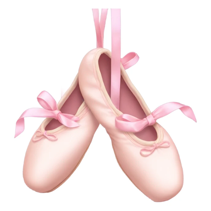 pastel pink ballet shoes sticker
