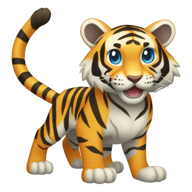 Blue-striped Tiger-Fakémon-Pokémon full body sticker