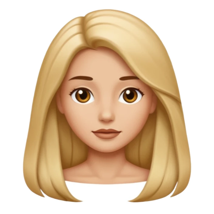 Va bene la terza foto solamente i capelli devono essere più lisci sticker