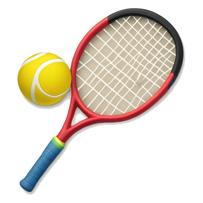 beach tennis racket and ball sticker