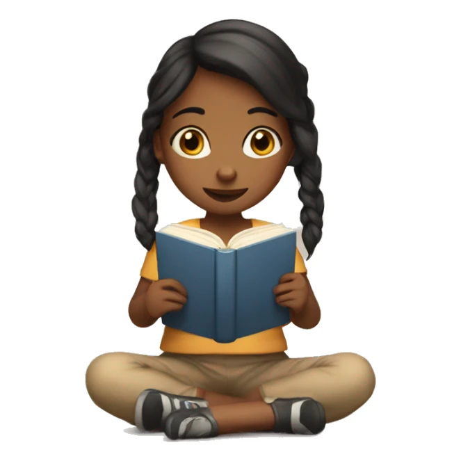 Girl reading and love the books sticker