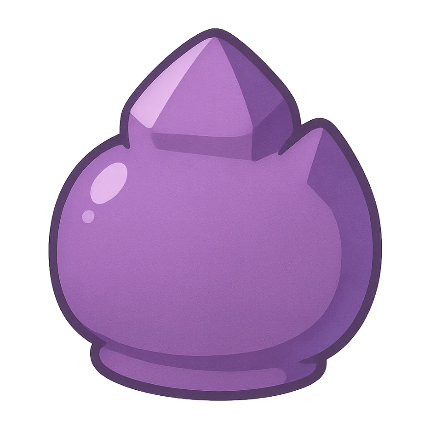 Purple object sticker