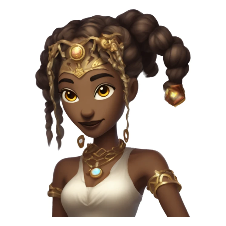 "Technomancy is the use of magic or mystical powers to control and manipulate technology” + "It's kind of like cyberpunk magic or how in some games, characters hack into systems using magic." 🖥️⚡🧙‍♂️ Make a ancient vampire technomancy goddess sticker