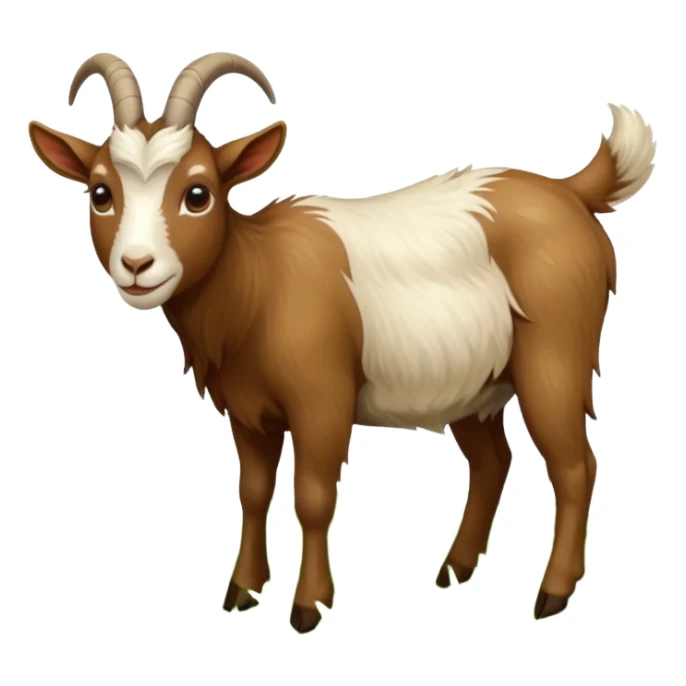 goat in the process of eating grass sticker