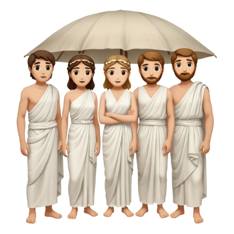 group of ancient greek men and women sticker