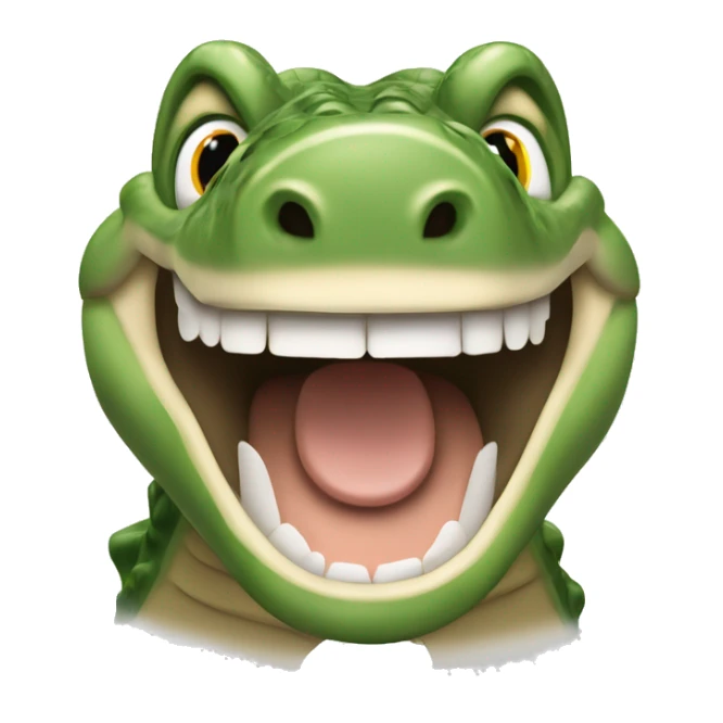 happy exited Steve Irwin boxing on a crocodile sticker