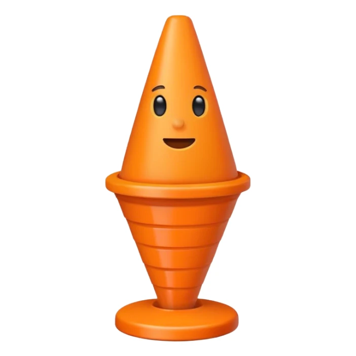football cone emoji sticker