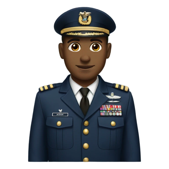 Navy military men with tan skin sticker