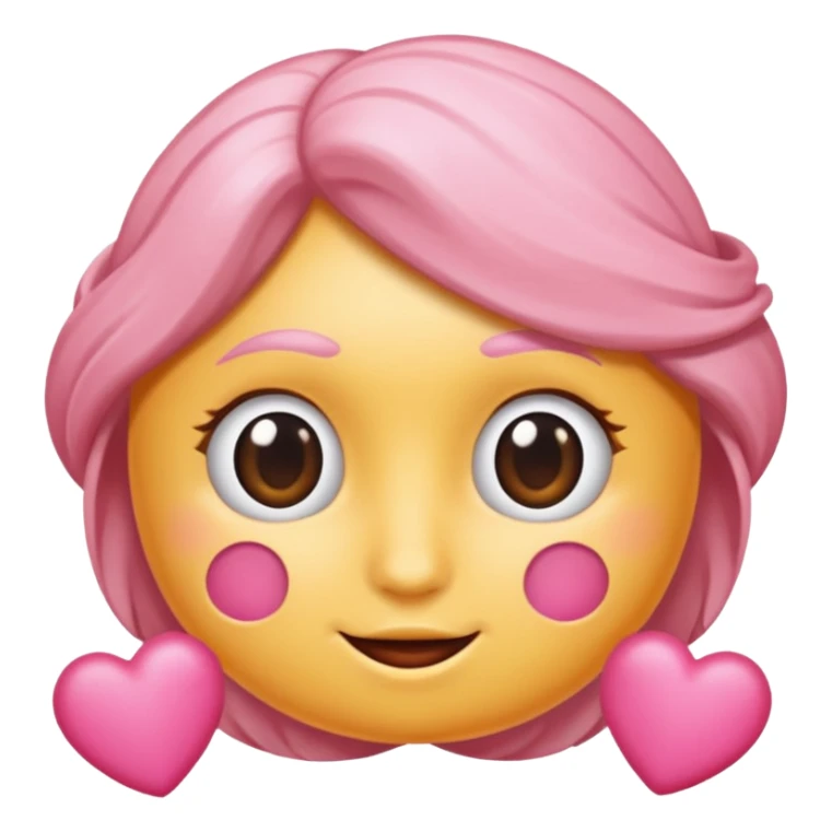 Um coração cor de rosa claro, e atenção com vários acessórios super fofoss sticker