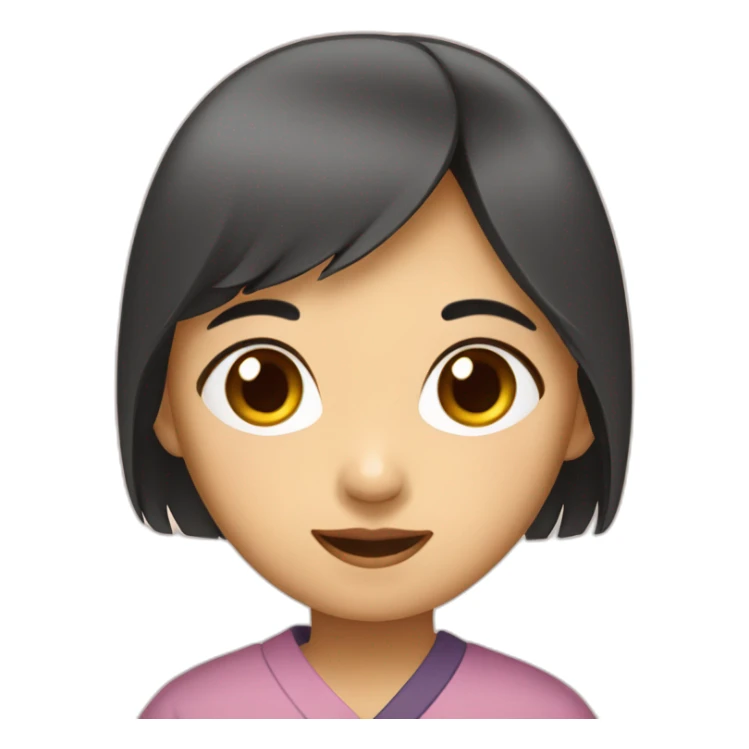 une fille asiatique  sticker