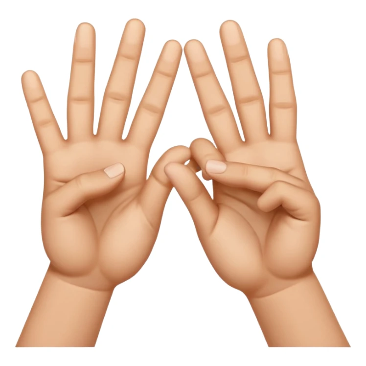 Can you please create a copy and paste-able emoji  (iPhone) of Jameis Winston’s ‘eating Ws’ sign?  It’s basically the ring finger and middle fingers interlocked and the pinky and index fingers off to the side (thumb in). sticker
