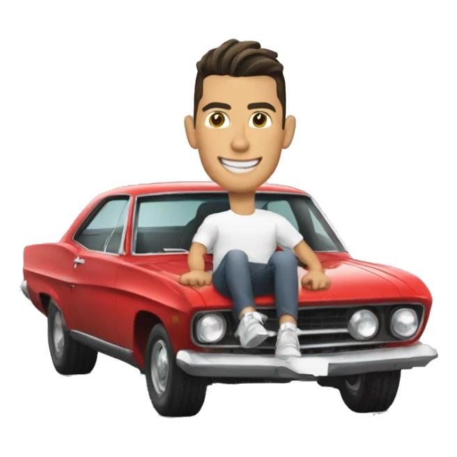 carro manejado por cristiano ronaldo sticker