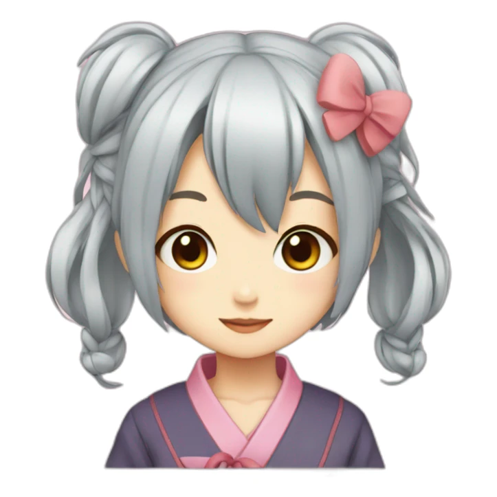 Japanese cute Anime girl sticker
