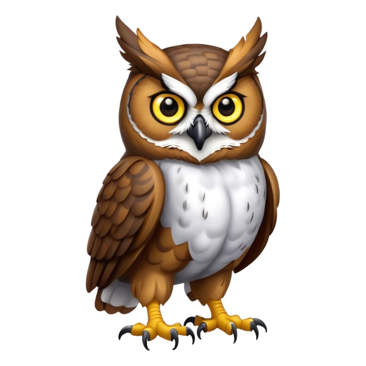 Full Body Great Horned Owl sticker