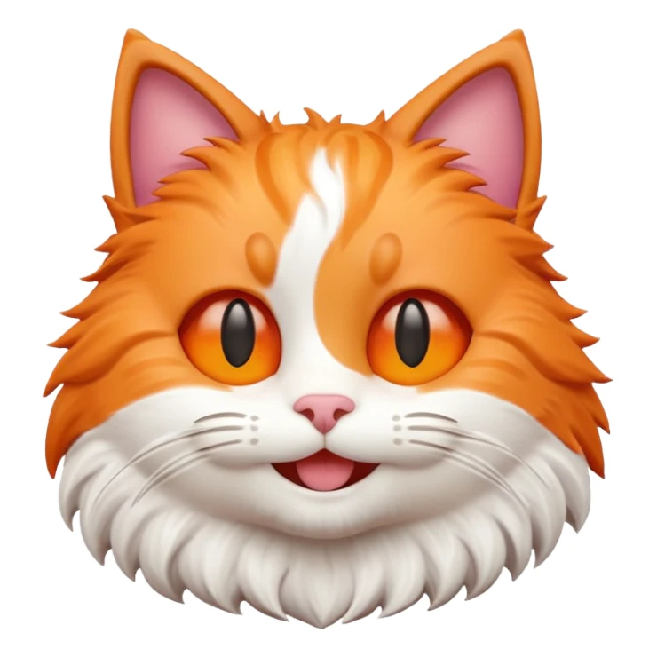 smile cat 3d sticker