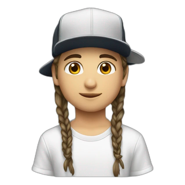 Tom kaulitz enfants avec casquette sticker