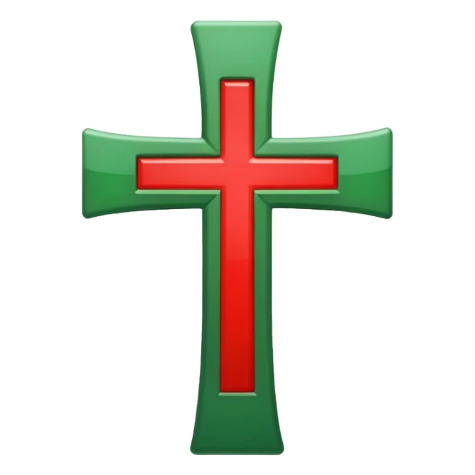 solo tilde verde, lo opuesto a la cruz roja sticker