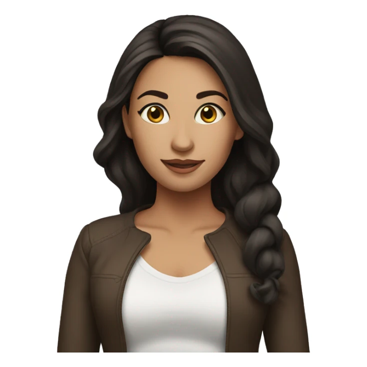 attractive brunette sticker