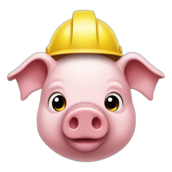 pig in helmet with "Z" on it sticker