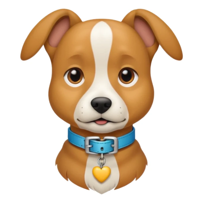 dog wearing a collar that says joey sticker