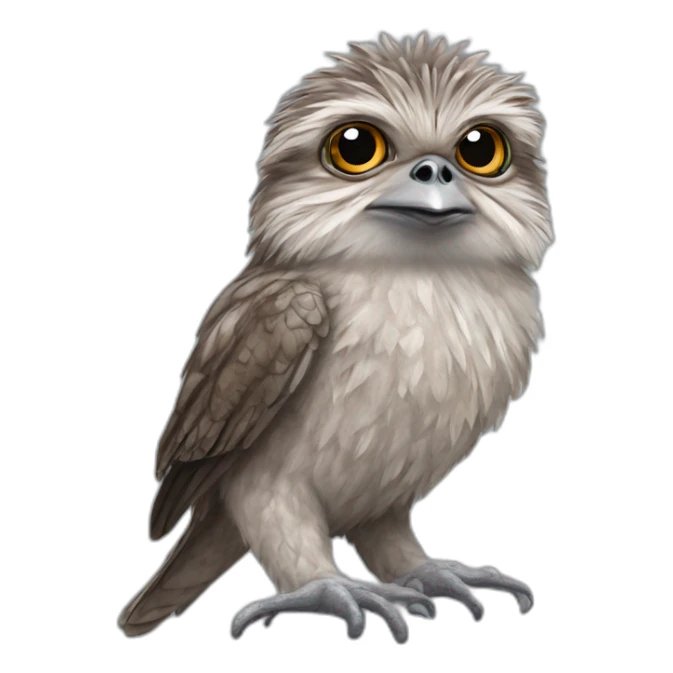 baby Tawny frogmouth sticker