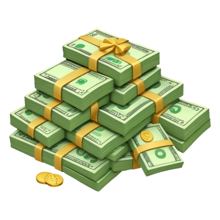 Traces of money sticker