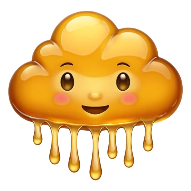 Cloud made of honey sticker