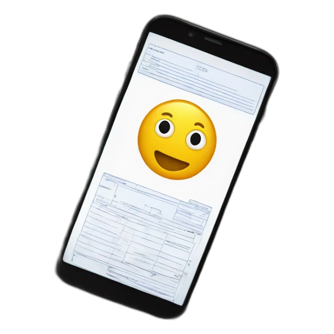 a mobile phone rests over an exam paper sticker