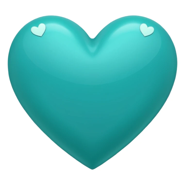 Teal heart with Alana wording sticker