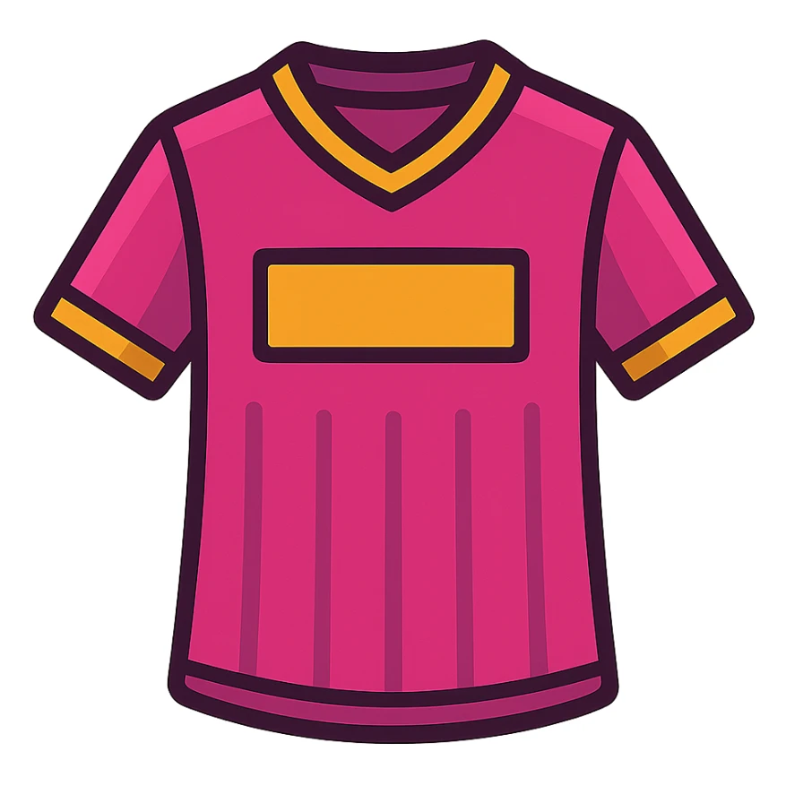 pink sports jersey sticker