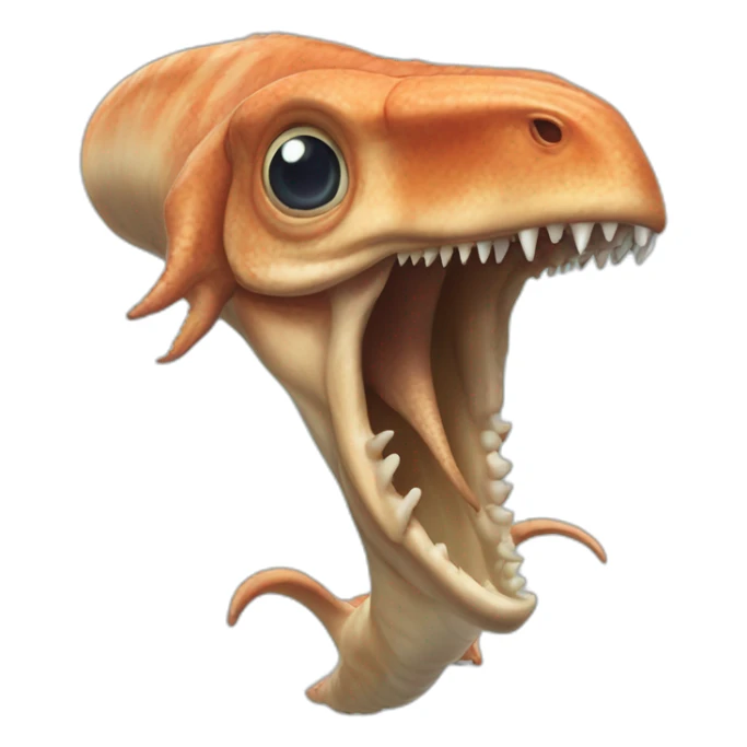 tyrannosaurus rex squid sticker