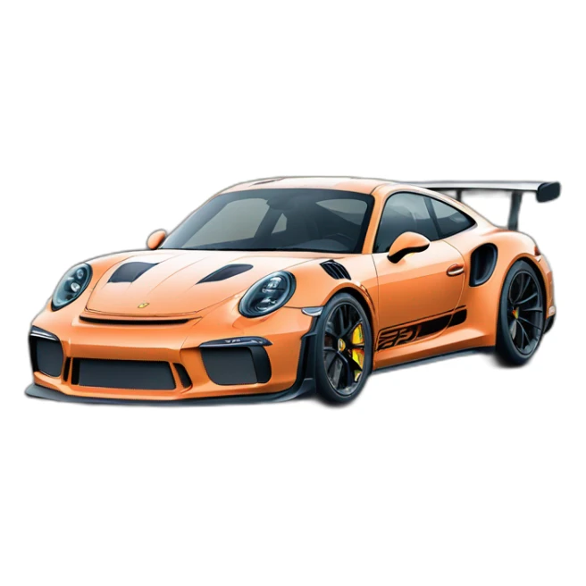 Porsche GT3RS on the track sticker