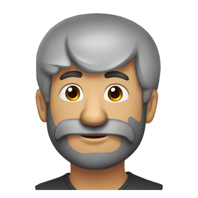 hombre moreno de poco pelo, gordito , aspecto colomb sticker