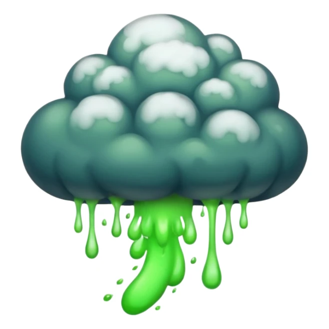 a poisonous cloud of gas, dark swamp color, realism sticker