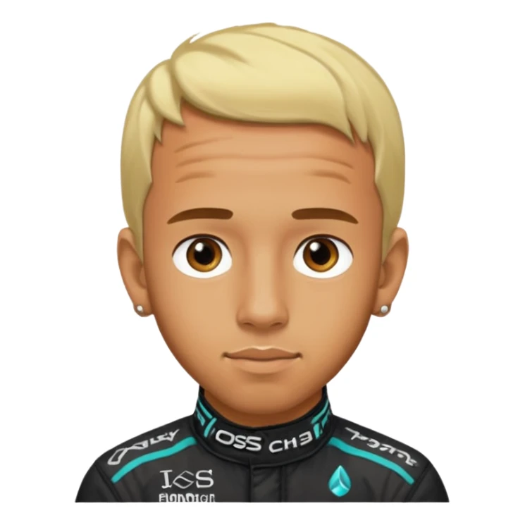 lewis hamilton blonde hair sticker
