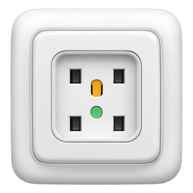 White European Charger wall outlet sticker