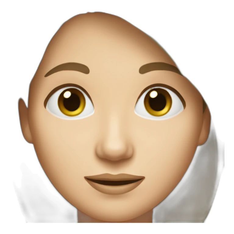 55 year old white woman brown hair green brown eyes sticker