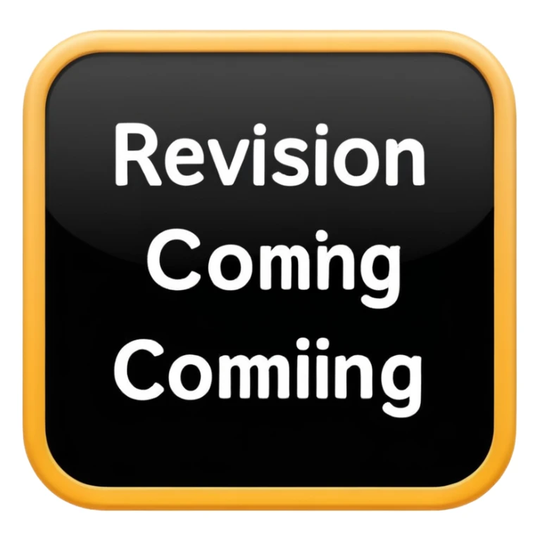 Sign saying REVISION COMING sticker