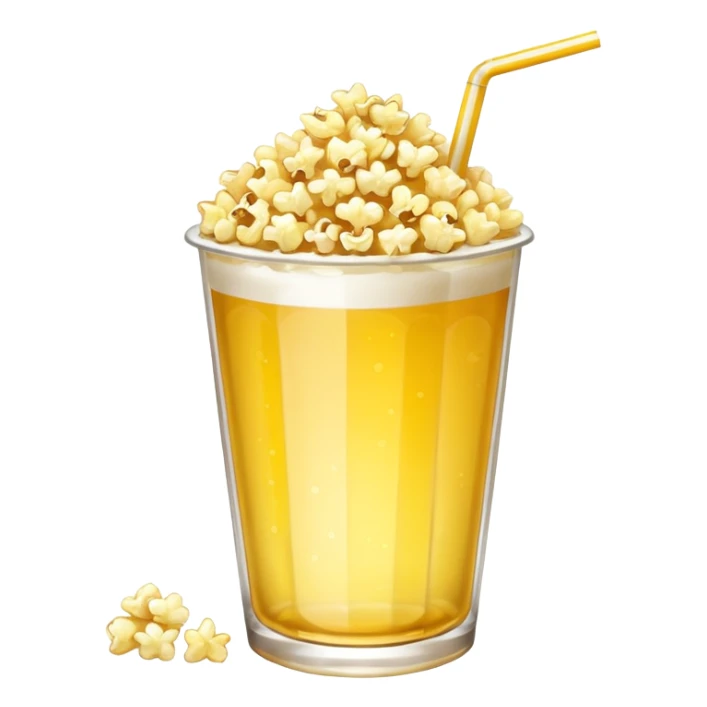 Popcorn drink sticker